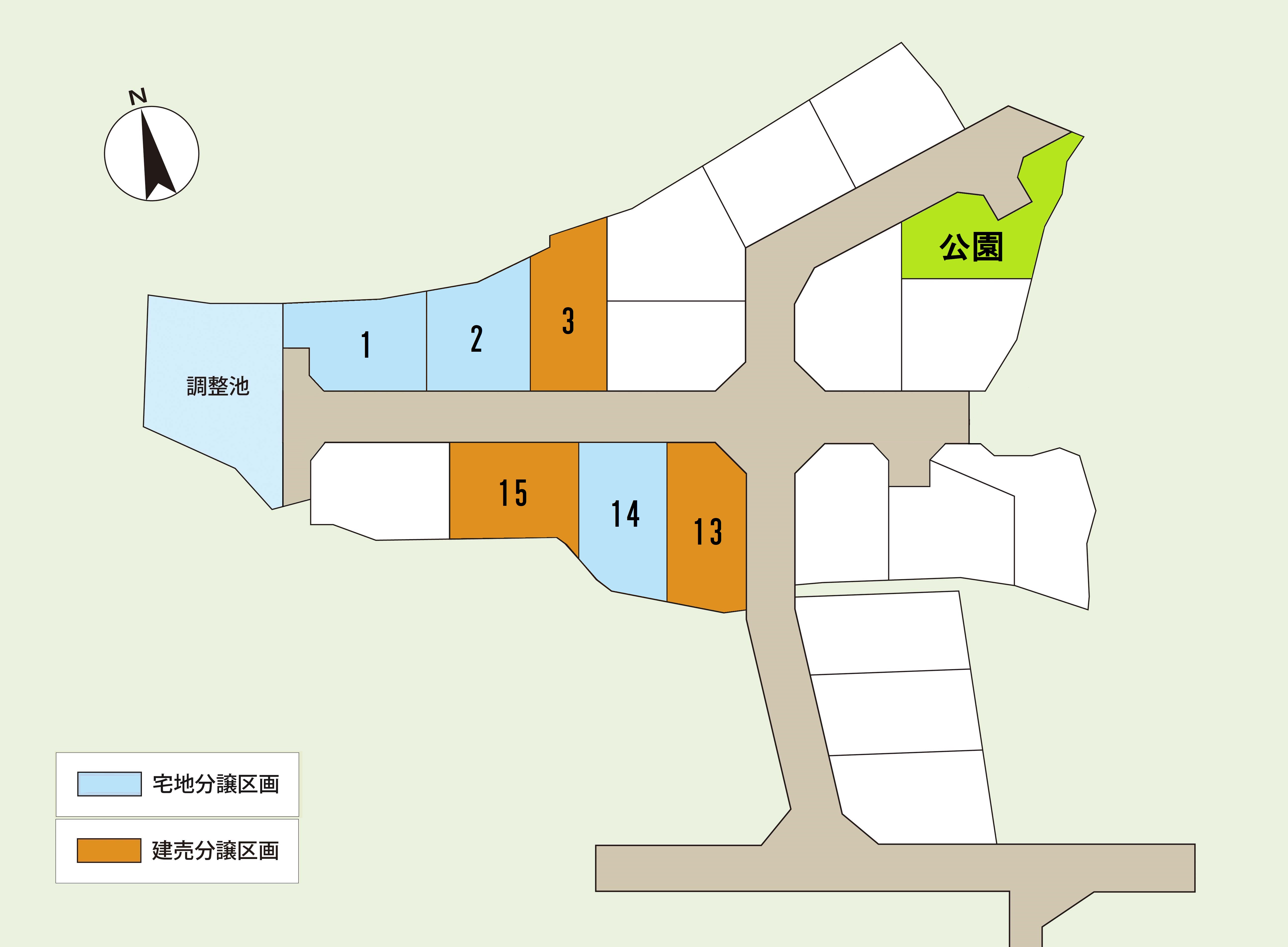 なお建売分譲区画は販売開始しておりません。